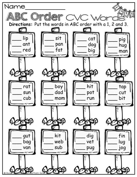 3rd Grade Alphabetical Order Worksheet