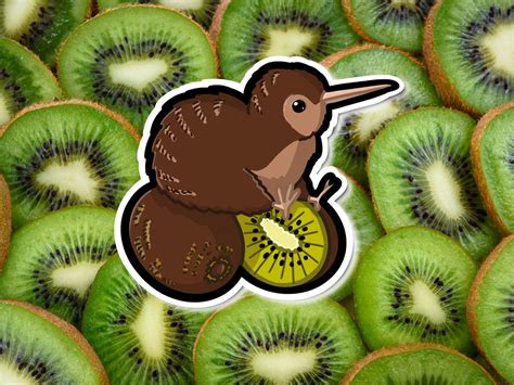 Cute Kiwi Kiwi Super Adorable Kawaii Bird Friend For Laptop Etsy