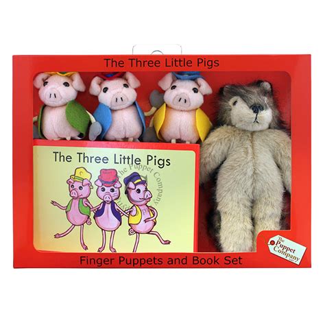 Three Little Pigs Finger Puppets And Book Set Books And Pieces