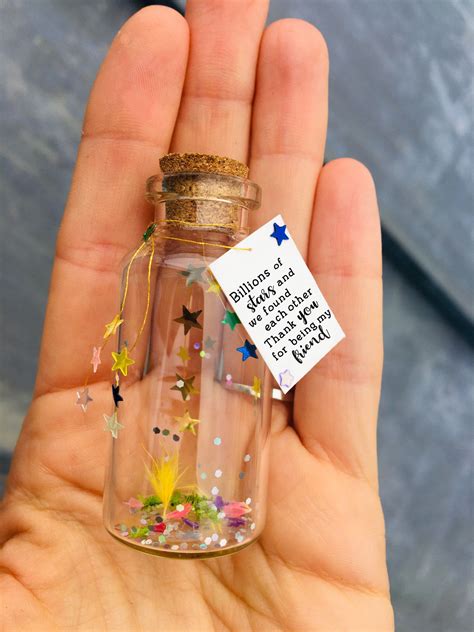 Friends Are Like Stars Message In A Bottle Personalized Gifts Etsy