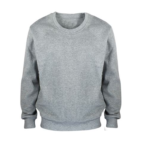 Wholesale Mens Crew Neck Sweatshirts In Grey Large Dollardays