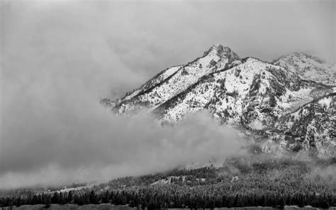 Download Wallpaper 1680x1050 Mountain Snow Forest Cloud Landscape