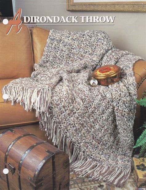 Adirondack Throw Annies Attic Crochet Quilt And Afghan Pattern Leaflet