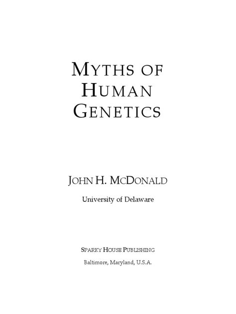 Myths Human Genetics Pdf Zygosity Twin