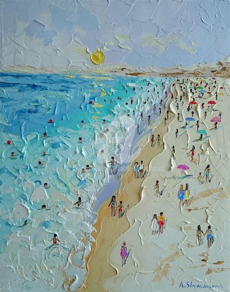 Happy Summer Day Oil Painting On Canvas Painting By Alena Shymchonak