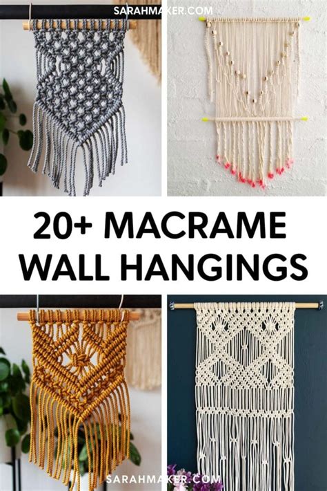20 Free Macrame Wall Hanging Patterns And Tutorials Tendig