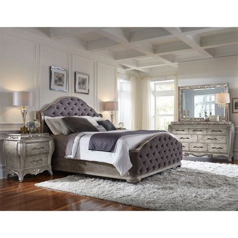 Ample storage is provided by pieces accompanying the bed. Shop Anastasia 5-piece King-size Bedroom Set - Free ...