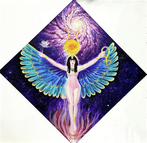The Goddess Isis Painting By Chirila Corina Pixels