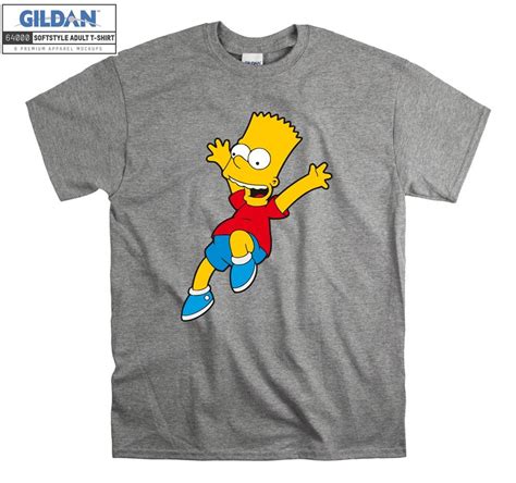 The Simpsons Bart Simpson Scared T Shirt Art Cartoon T Shirt Etsy