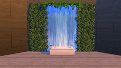 Sims 4 Ccs The Best Waterfall Wall Sticker By Snowhaze