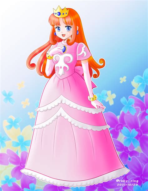 Princess Shokora Nintendo Wario Land Wario Land Highres Blue Eyes Bracelet Crown Dress