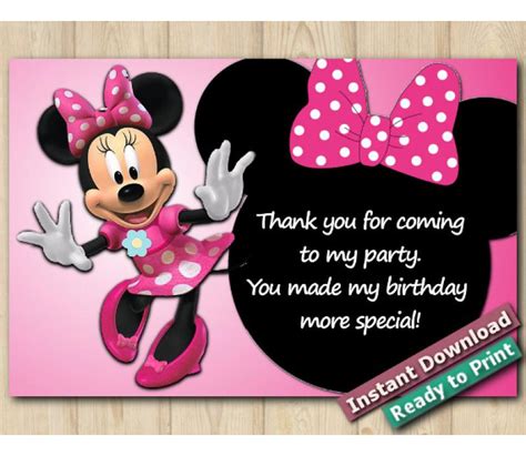 Minnie Mouse Thank You