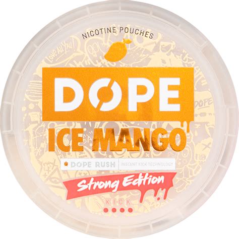 Buy Dope Ice Mango Strong Nicotine Pouches Snuscentral