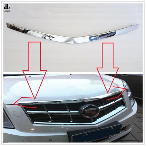 New Chrome Hood Moulding Upper Grille Guard Trim Fit For Cadillac Srx