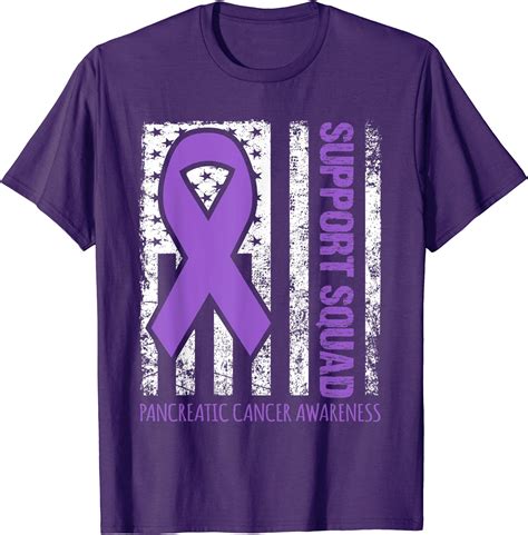 Support Squad Pancreatic Cancer Awareness Ribbon Flag Pink T Shirt Men Z N Bf P Buy T