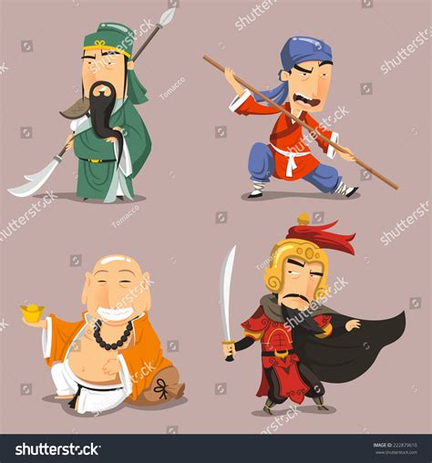 Stories are wonderful for chinese language teaching and learning. Chinese Heroes Cartoon Characters Stock Vector 222879610 - Shutterstock