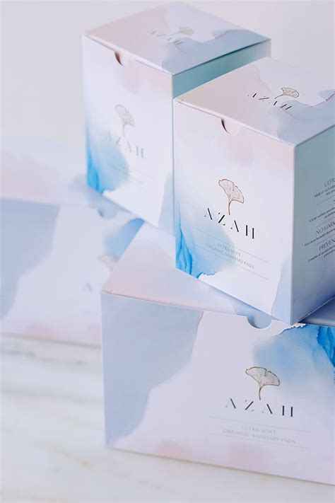 Azah Branding And Packaging On Behance Cosmetic Packaging Design