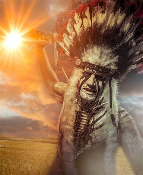 American Indian Warrior — Stock Photo © Outsiderzone 42803083