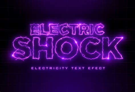 Electric Text Effect Behance