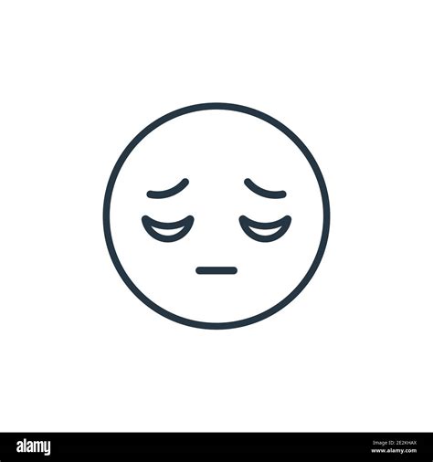 Despomada Emoji Contorno Vector Icono Línea Fina Negro Despomada Icono