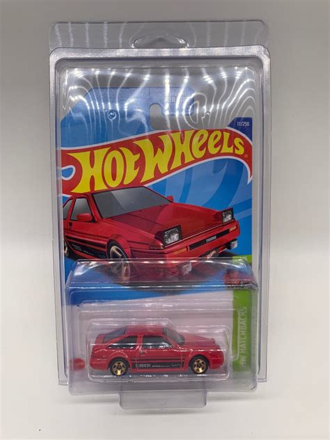 Hot Wheels Toyota Ae Sprinter Trueno Red Hw Hatchbacks Collectable Miniature Scale Model Toy