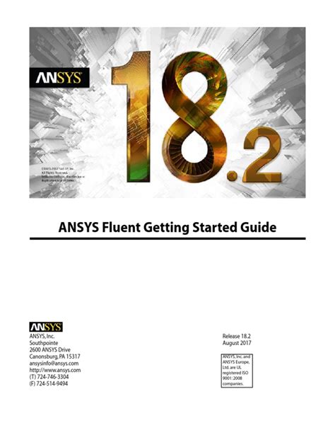 Ansys Fluent Getting Started Guide Portable Document Format