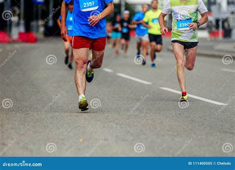 Group Of Men Runners Stock Image Image Of Race Road 111400505