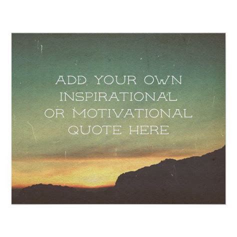 Create Your Own Inspirational Motivational Quote Poster