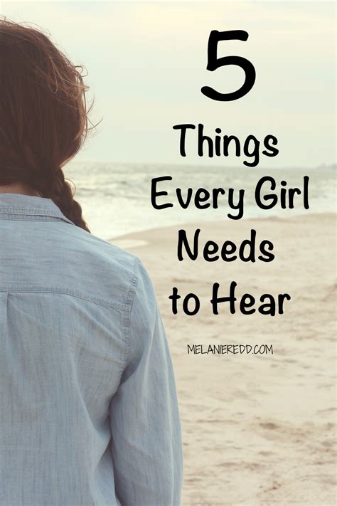 5 important things our girls like to hear ministry of hope with melanie redd words of hope