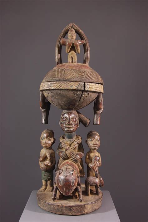 Coupe Rituelle Yoruba Art Africain Art Africain Traditionnel Statue