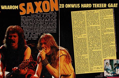 40 Jaar Geleden Waarom De Britse Band Saxon Zo Onwijs Hard Tekeer Gaat