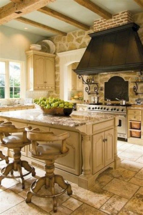 17 Stunning Kitchen With Beautiful Stone Country Style Kitchen