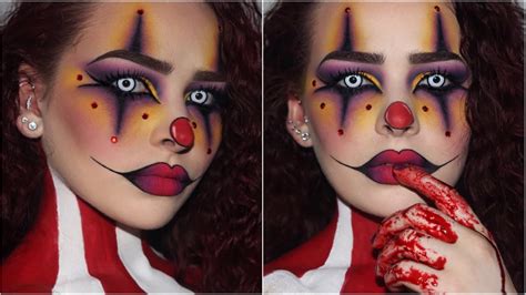 Simple Scary Clown Face Paint Transform Into A Terrifying Circus Performer Today