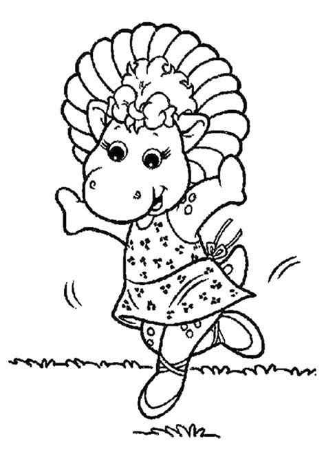 Baby Bop Coloring Page Free Printable Coloring Pages