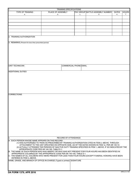 Da Form 1379 Fill Out Sign Online And Download Fillable Pdf