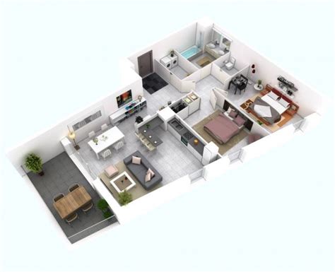 25 More 2 Bedroom 3d Floor Plans Floor Plan Design House Design