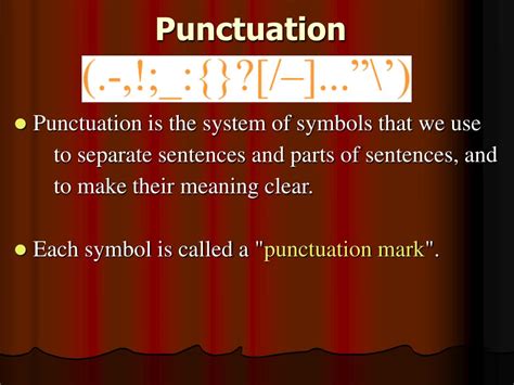 Ppt Punctuation Powerpoint Presentation Free Download Id5275259