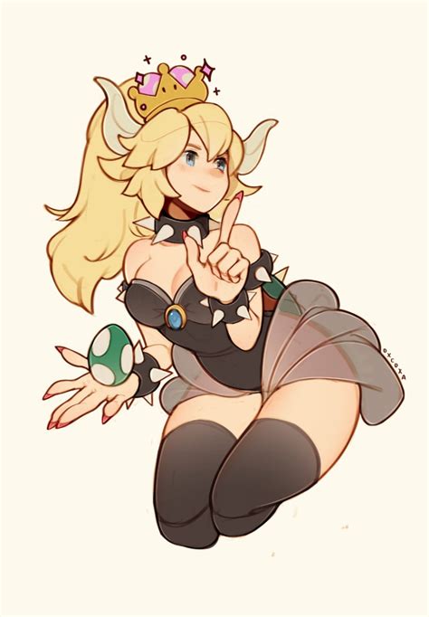 Bowsette Bowser From Mario Wearing The Super Crown By Oxcoxa Bowsette Know Your Meme