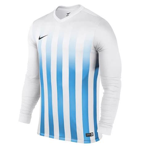 Nike Striped Division Ii Long Sleeve Football Shirt Whiteuniversity Blue