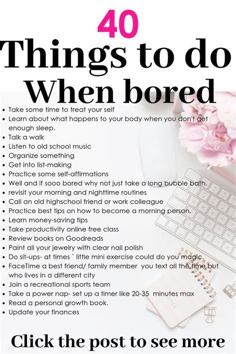 Things To Do When Bored 40 Productive Ideas What To Do When Bored Things To Do When Bored