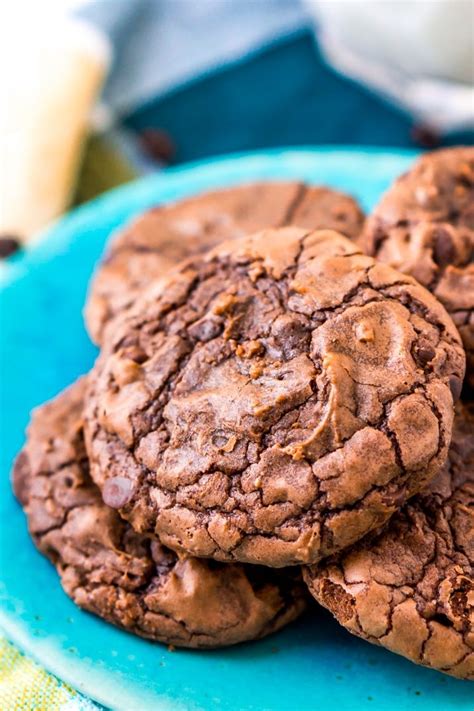 These Brownie Cookies Are Made From An Adapted Brownie Box Mix And Are