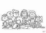 Coloring Peanuts Pages Characters Printable sketch template