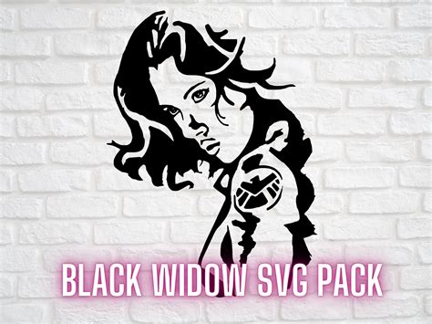 Black Widow Svg Pack For Use With Cricut And Other Products Etsy