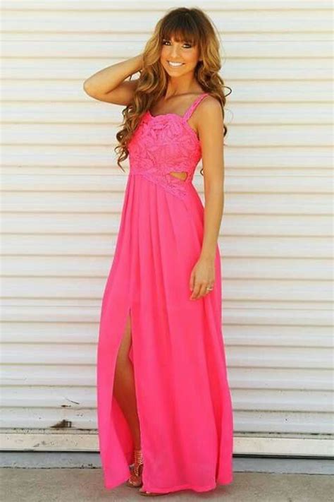 Pin By Johiis On Maxii Dress Outfits Maxi Dress Hot Pink Maxi Dress