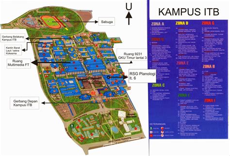 Fjk Hk Denah Dan Maps Kampus Itb Bandung