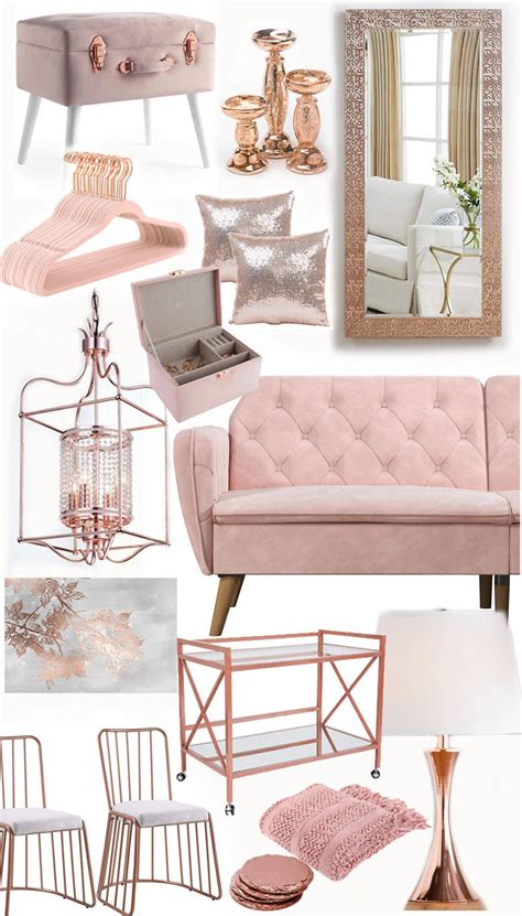 Antique home decoration furniture interior design. 21 Swoon Worthy Blush and Rose Gold Furniture and Home ...