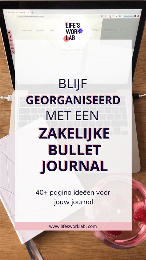 Een Zakelijke Bullet Journal Pagina Inspiratie Lifes Work Lab