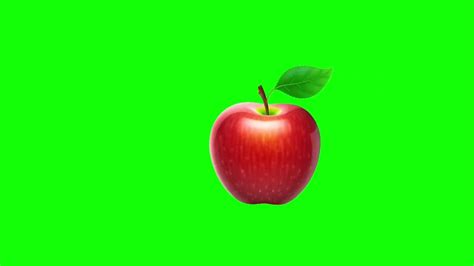 Green Screen Apple Animation Youtube