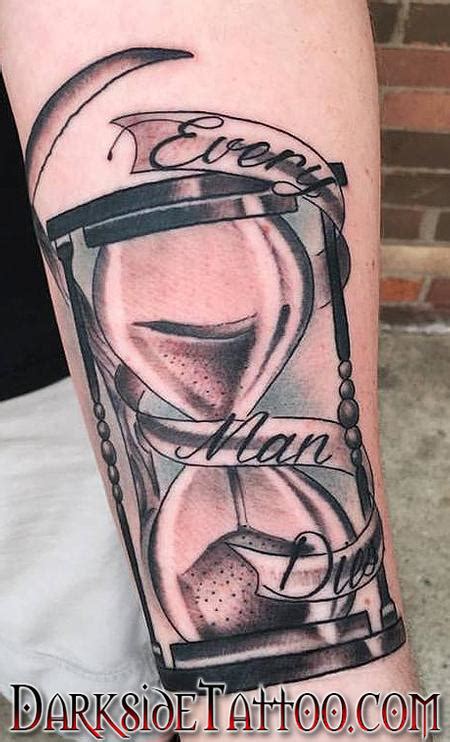 Black And Gray Hourglass Tattoo By Daniel Adamczyk Tattoonow