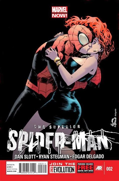 Spider Kiss Marvel Comics Marvel Now Hq Marvel Mary Jane Watson